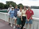 Nageurs touristes : Charles, Jeannine, Bernard B, Denise, Corinne, Bernard M